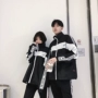 Cặp đôi thu đông xuân 2018 phiên bản mới của Hàn Quốc áo len retro sang trọng retro phong cách Harajuku hoang dã hoodie đỏ