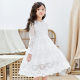 2022 Summer Children's Clothing Girls Sleeveless Lace Mesh Dress High Waist Vest Skirt Middle Big Girls Skirt