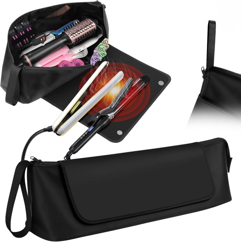 Amazon's New Hair Straightener Bag, Curling Iron Storage Bag, Hair Dryer Storage Bag, Hairdressing Tool Storage Bag