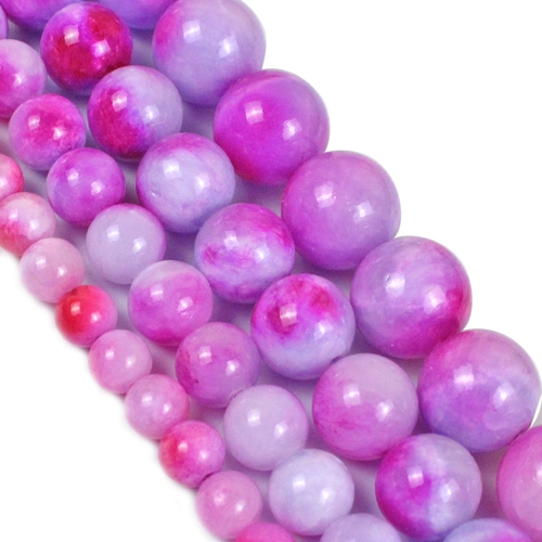 Сиреневые бусины, ожерелье ручной работы, серьги, браслет, аксессуар