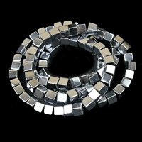 Серебряный куб, 4мм, 90 шт