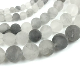 Матовые натуральные бусины, матовое украшение-шарик ручной работы, ожерелье, серьги, аксессуар, DIY