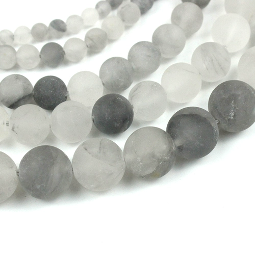 Натуральные бусины, матовое украшение-шарик ручной работы, ожерелье, серьги, аксессуар