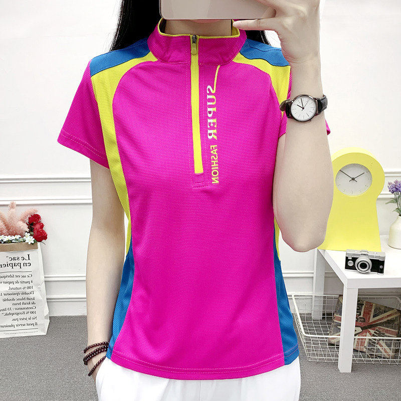 Spring Summer Speed Dry T-Shirt Breathable Quick-drying Clothes Outdoor Men And Women Short Sleeve Shirts Standings Sun Protection Sports Running Mountaineering Wear-Taobao