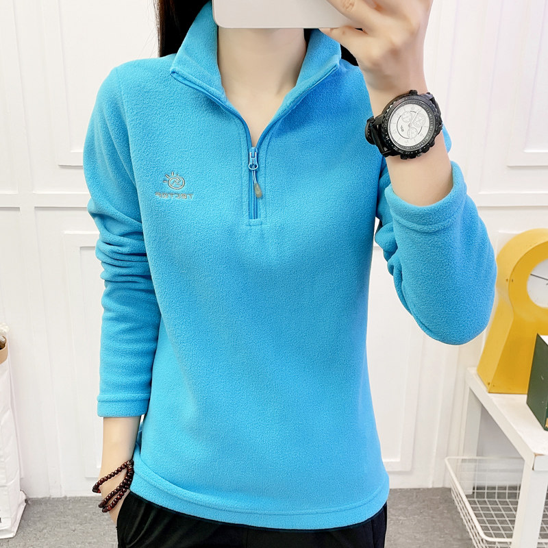 Autumn Winter Outdoor Catch Suede Clothes Lovers Warm Assault Machine Clothing Liner Woman Scouting Tuff Men's Semi-Open Jersey Mountaineering Suit-Taobao