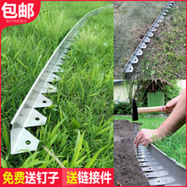 Landscaping grass barrier 201 304 stainless steel retaining plate divider strip arc lawn edge strip