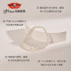 Jingrun Pearl Qianyi S925 silver 5-6mm white nearly round elastic string jewelry plain bead bracelet gift female AD