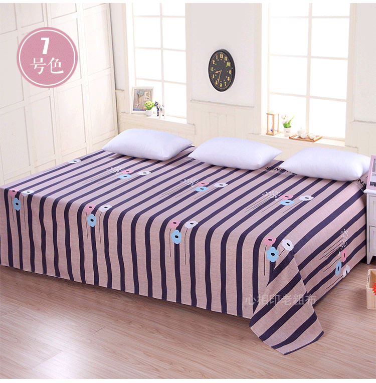 Khăn bông thô Cũ Kang Tăng dày vải bông đơn in denim Tukang đơn tatami có thể được tùy chỉnh - Khăn trải giường bộ ga giường everon
