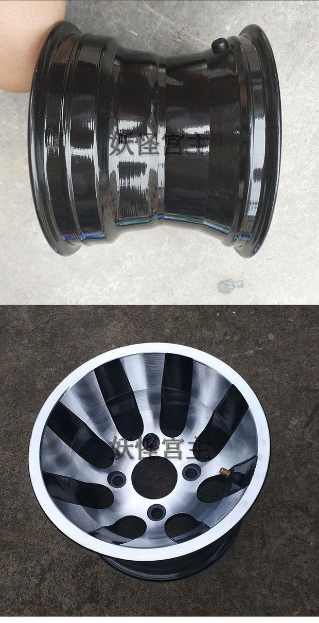 DIY bánh xe lốp phụ kiện sửa đổi bánh xe nhôm 22/20 * 10-10 inch vành xe attila