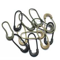 Anti-theft injection molding pull head non-slip zipper long chain tail rope bag zipper head buckle accessories DIY