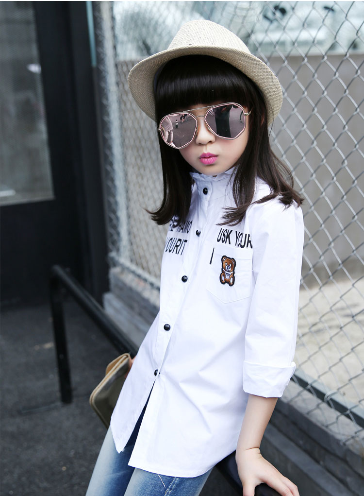 Chemise fille à manche longue - Ref 2084441 Image 13