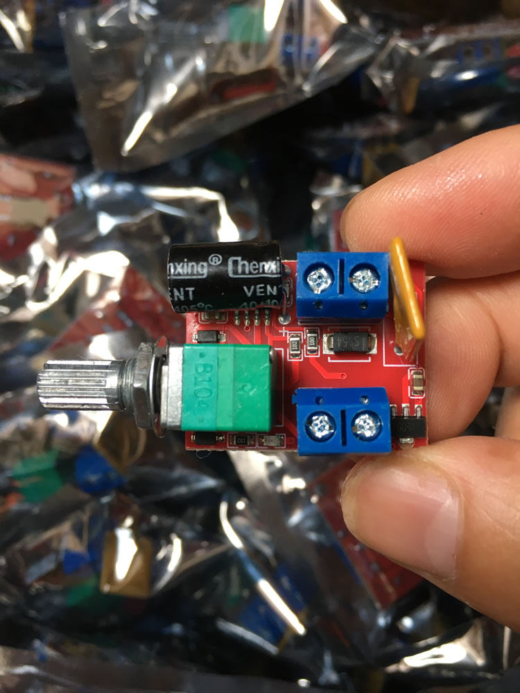 Mini Small DC motor pwm regulator 3v 12v 24v Speed Conditioning Switch LED dimmer panel module 5a