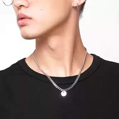 Songlin Volcano Korea does not fade ins tide splicing chain punk futuristic sense Hip Hop couple necklace
