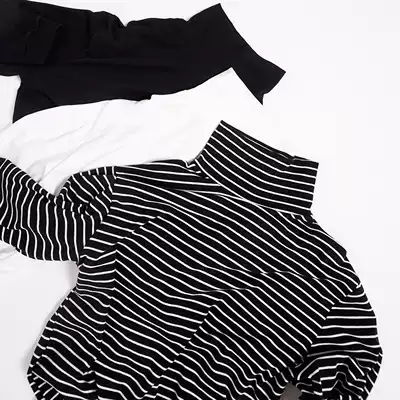 Songlin autumn and winter new products original design basic model bottoming all-match comfortable Korean version of the two ways to wear high neck thick cotton T