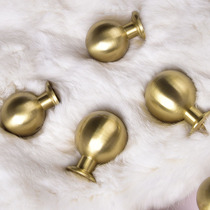 Nordic style light extravagant gold brass drawer pull handle tatami cupboard door minimalist modern wardrobe single-hole handle