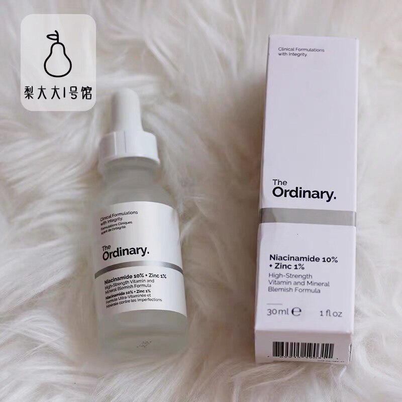 The Ordinary Nicotinamide 10% 1% Zinc Serum Brightening Blemish Reduction 30ml