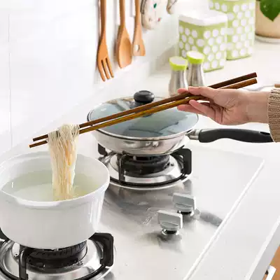 Home iron wood super long noodles chopsticks kitchen wooden fast household Japanese tableware extended fried wooden chopsticks