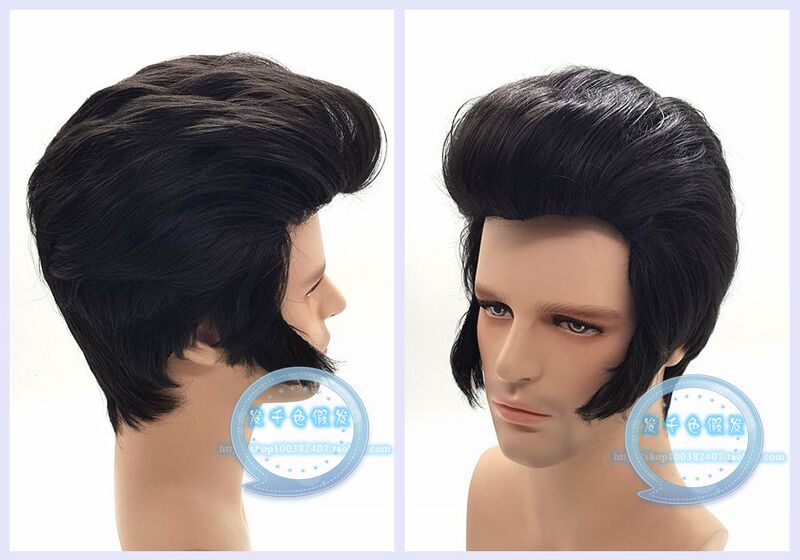 Cosplay Wig Elvis Presley Elvis Presley Airplane-Style Hairstyle Features Cosplay Wig Elvis Presley Elvis Presley Airplane-Style Hairstyle Features