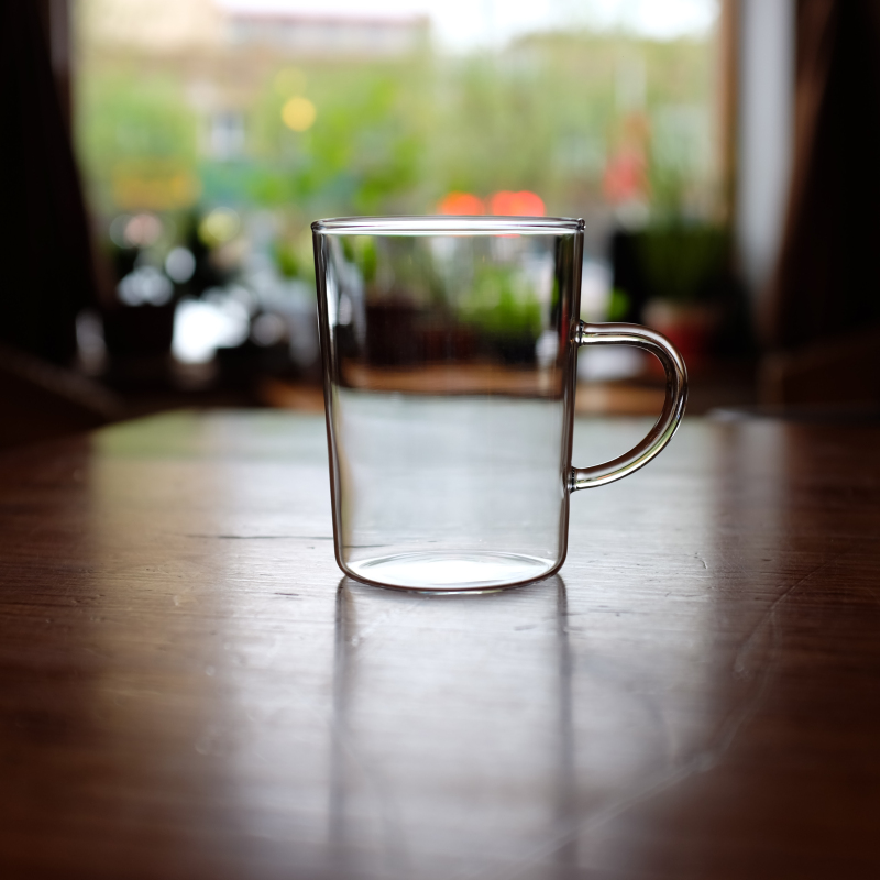 Czech Made Bauhaus Pyrex Single Origin Coffee Cup Iced Coffee Cup Black Tea Cup Simple Design