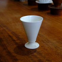 Jingdezhen hand-made ceramic white wine cup bubble glass ice coffee cup cold drink glass champagne glass wine glass