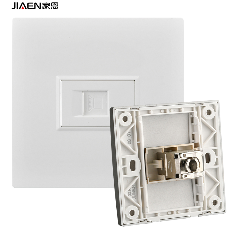 Ji'en Category 6 Gigabit shielded network cable socket Gigabit Network interface Wall panel Network broadband rj45 Super Category 6
