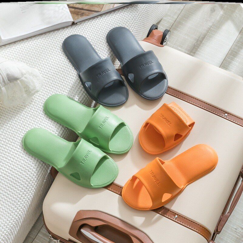 Foldable slippers Tibet travel must-have artifact portable non-slip female bath travel non-slip