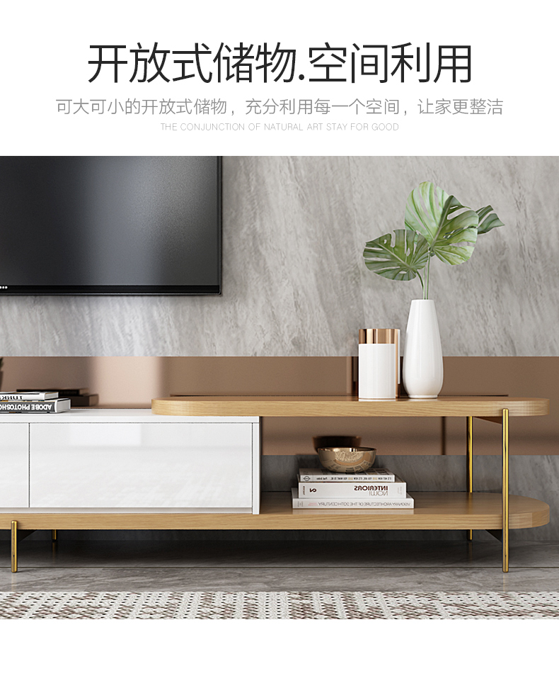 Nội thất ba mảnh Ánh sáng sang trọng bàn cà phê Tủ kết hợp tủ bếp Bắc Âu hiện đại tối giản phòng khách đặt căn hộ nhỏ tròn bàn cà phê - Bộ đồ nội thất mẫu giường ngủ hiện đại 2020