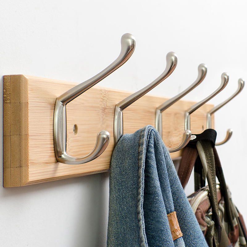 Wall hanging clothes hook hanger perforated wall-mounted bedroom fitting room clothes hanger wall room large clothes hanger