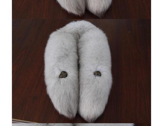 Chính hãng Fox Tail Bib Khăn quàng cổ nam và nữ Cổ Fox Fur Cổ áo Fox Bib khăn trùm đi phượt