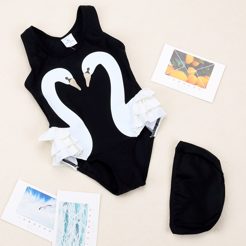 ins exploded children's swimsuit girl in the belly shade of baby cute girl swimsuit