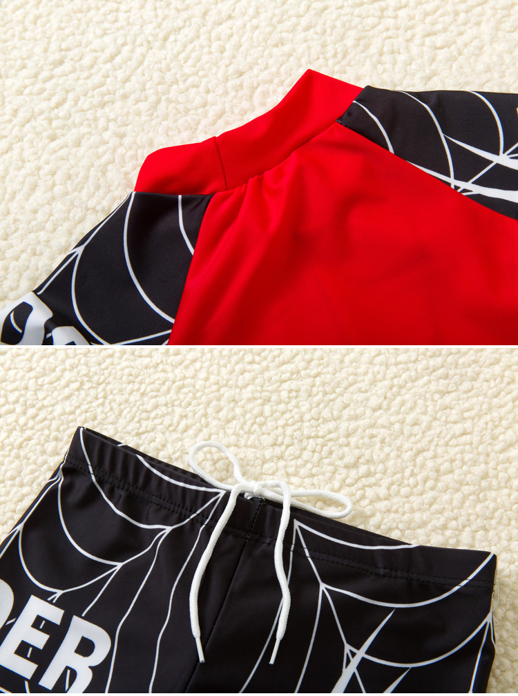 Áo Tắm trẻ em Trai Chia Boxer Vừa và Nhỏ Trẻ Em của Thủy Triều Phim Hoạt Hình Spider-Man Boy Spa Kem Chống Nắng Bơi Phù Hợp Với Han đồ tắm em bé