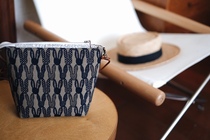 Moumo South independent studio All Kawasawa Ming Long ear Rabbit pomppia zipped bag inclined backpack