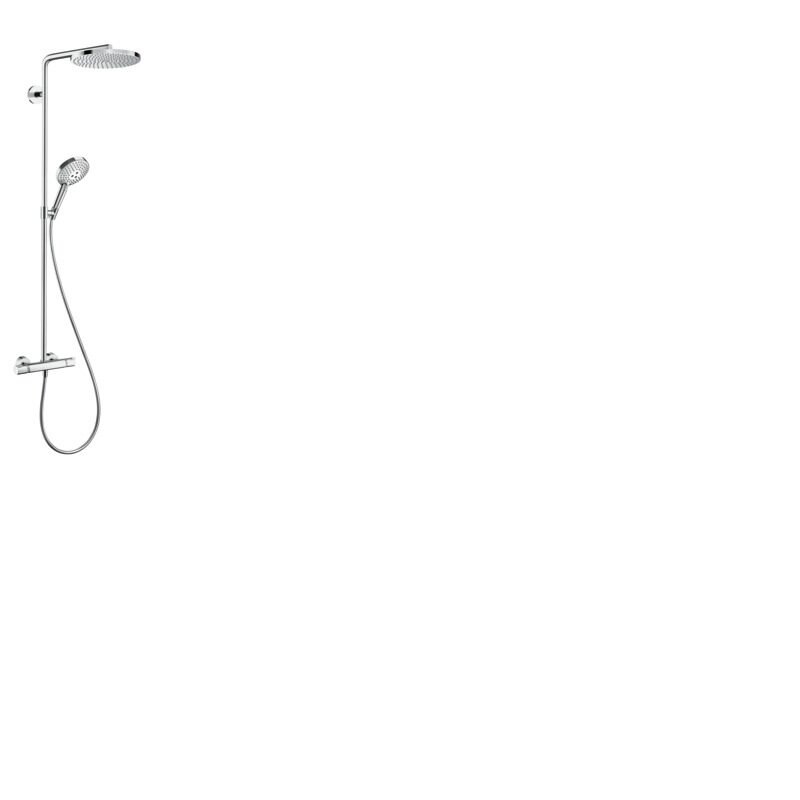 The Hansgrohe double-rain thermostatic shower head