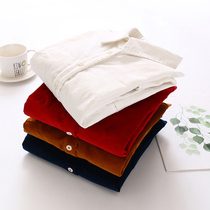 Lamp core suede shirt woman 2021 spring fit new body 100 lap shirt small frescoed thickened female long-sleeved undershirt