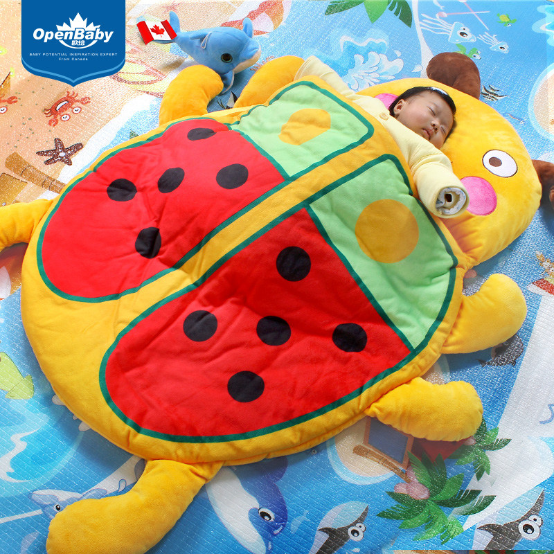 Oupei baby sleeping bag autumn and winter anti-kick quilt children kids one year old baby sleeping bag thickened anti-slip big children