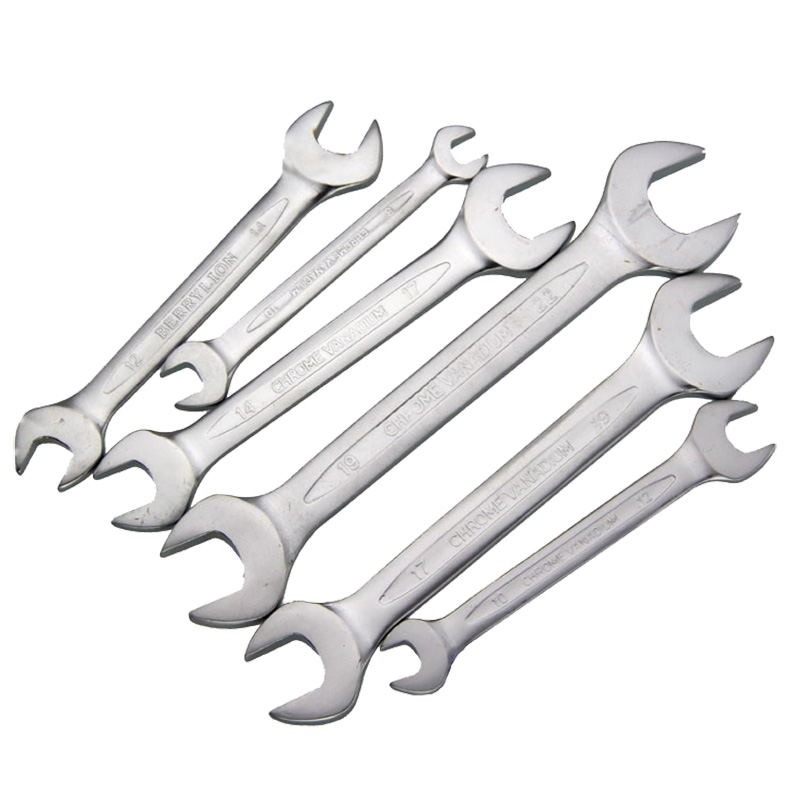 Budweiser lion open wrench chrome vanadium steel large double fork mouth double-headed open wrench twist large nut wire auto repair tool