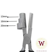 Three-section round-mouth wire winding pliers 3-in-1 jewelry jewelry gold silver copper flat line piece hairpin bending and winding handmade