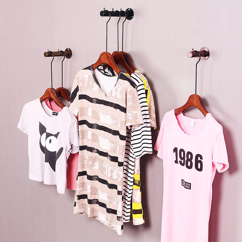 Clothing store hooked on walls hanging walls hanging clothes hooks retro iron arts plus long point hanging hooks