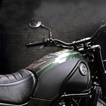 Applicable culion 500 tank sticker vintage car personality waterproof tank edge sticker anti-scraping anti-carbon fiber waterproof fish bone patch