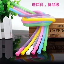 5*7 color high temperature resistant hose non-toxic and tasteless imported food grade silicone tube childrens drinking straw with mouthpiece