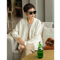 Too temperament soft belt like a crowd a stream of heavy lamb wool knitted cardigan jacket