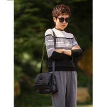 Technology geometric pattern self-wearing custom German lamb wool yarn with gas field autumn and winter sweater base shirt