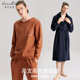 Xinshi Family Air Cotton Pajamas Men's Morning Robe Autumn and Winter Middle-aged Father's Outerwear Large Size Home Clothing Set