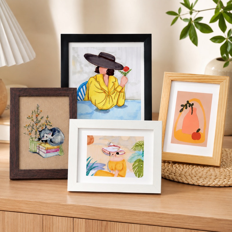 Wooden Photo Frame for Wall Hanging or Tabletop Display, 5 Inch, 6inch 7inch X 8inch 10inch Photo Frame, A4 Art Frame, Wooden Photo Frame Wooden Photo Frame for Wall Hanging or Tabletop Display, 5 Inch, 6inch 7inch X 8inch 10inch Photo Frame, A4 Art Frame, Wooden Photo Frame