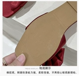 Невеста утренняя халат с тапочками высокая -подружки невесты с подарками, атласные, одежда дома свадебные туфли для вечеринок