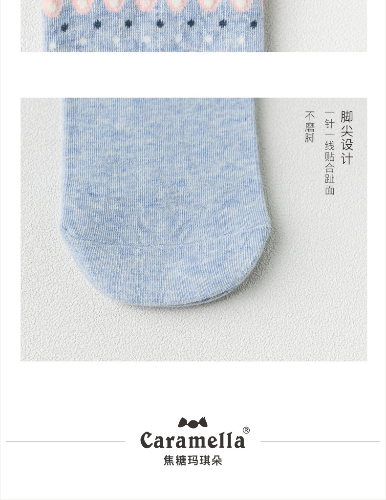 Xuân-Hè 2018 mới vớ nữ thuyền 4 đôi quà tặng cotton màu xanh hoạt hình động vật cậu bé lớn cha-con vớ mỏng vớ ngắn