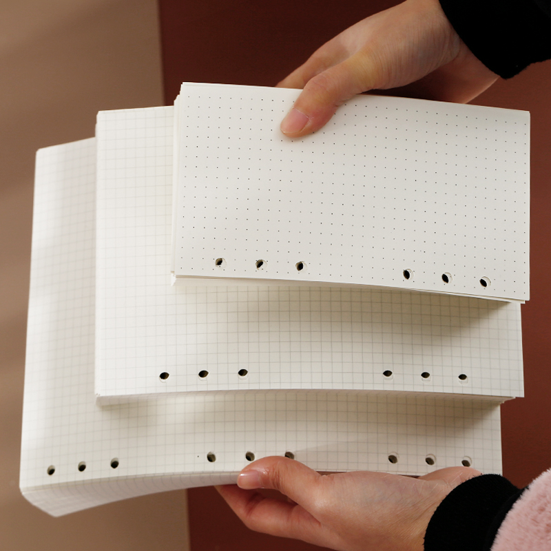 Loose-leaf shell for the core of the note hand book inner page inner core B5A5A6 square horizontal line blank 100g Dowling paper