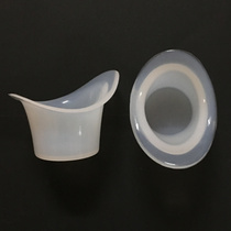 Original Ginger Soup Eye Wash Cup Silicone Eye Wash Cup Soft Silicone with Scale 1 Pair Pack