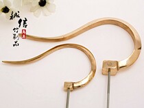 Thrush Bailing Brother Brother Big and Small Mengzi Hook Bird Cage Rite Triangle Pure Brass Bamboo Bird Cage adhesive hook Accessories