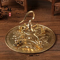 Red cage Indigo chin 13 Taibao copper hook four claw brass cover embroidered eye red seed Indigo chin bird cage hook boutique